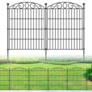 12 Panel Garden Fence - 30in High Metal Barrier