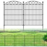 12 Panel Garden Fence - 30in High Metal Barrier