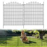 Metal Decorative No-Dig Garden Fence, 5 Pack