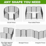 31" No Dig Decorative Garden Fence with Gate