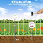 Rustproof Metal Garden Fence Panels - 10 Pack