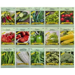 15 Heirloom Vegetable Garden Seeds - Non-GMO Pack