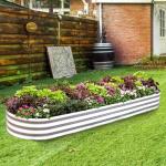 8ft Galvanized Raised Garden Bed Kit