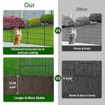 12 Panel Garden Fence - 30in High Metal Barrier