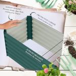 Outsunny 8ft Galvanized Raised Garden Bed Kit