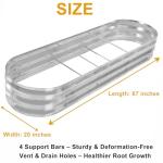 GADI 67-Inch Weather-Resistant Metal Garden Bed