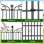 12 Panel Garden Fence - 30in High Metal Barrier