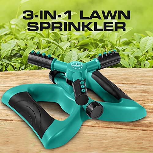 Joey's Rotating Garden Sprinkler for Large Yard Coverage