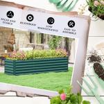 Outsunny 8ft Galvanized Raised Garden Bed Kit