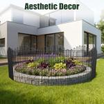 Metal Decorative No-Dig Garden Fence, 5 Pack