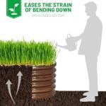 SnugNiture 3-Piece Oval Metal Raised Garden Bed