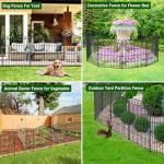 12 Panel Garden Fence - 30in High Metal Barrier