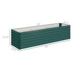 Outsunny 8ft Galvanized Raised Garden Bed Kit