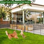 12 Panel Garden Fence - 30in High Metal Barrier