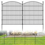 5 Panel Decorative Garden Fence for Outdoor Use