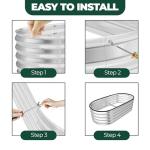 Galvanized Raised Garden Bed Kit 4x2x1ft