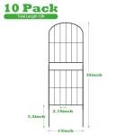 OUSHENG Rustproof Metal Garden Fence Panel Pack
