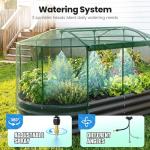 Galvanized Raised Garden Bed Kit with Watering System