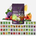 50 Variety Garden Seed Pack - Non-GMO Heirloom