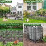 5 Panel Decorative Garden Fence for Outdoor Use
