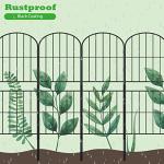OUSHENG Rustproof Metal Garden Fence Panel Pack