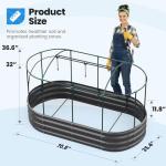 Galvanized Raised Garden Bed Kit with Watering System