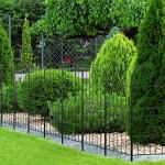 OUSHENG Rustproof Metal Garden Fence Panel Pack