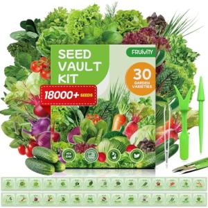 30 Heirloom Seed Variety Pack for Home Gardens