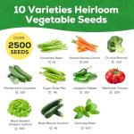 10 Non-GMO Heirloom Vegetable Seeds for Home Garden