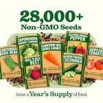55 Pack Vegetable Seeds – Non-GMO Heirloom Garden Kit