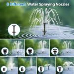 Solar Fountain Pump with Battery Backup Kit