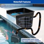 Pond Waterfall Spillway Kit with Pump & Tubing