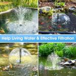 Pond Filter and Pump Fountain Kit, 660GPH