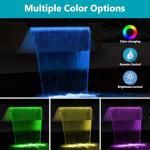 Pond Waterfall Kit with LED Lights & Pump