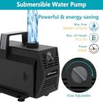 Pond Waterfall Kit with LED Lights & Pump