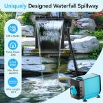 Pond Waterfall Spillway with 660GPH Pump Kit