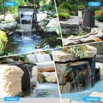 Pond Waterfall Spillway with 660GPH Pump Kit