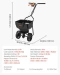VEVOR Push Broadcast Spreader with 10" Tires