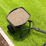 VEVOR Push Broadcast Spreader with 10" Tires