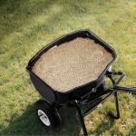 VEVOR 60LB Push Spreader with 8-Inch Tires
