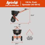 Agri-Fab 130 lb. Push Lawn Broadcast Spreader