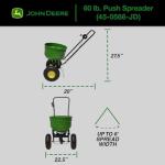 John Deere 60 lb Push Spreader