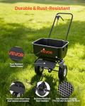 VEVOR 12ft Push Lawn Spreader with 80lbs Capacity