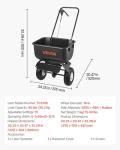 VEVOR 12ft Push Lawn Spreader with 80lbs Capacity
