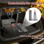 Adjustable 76-Inch Metal Leaf Rake with Tines