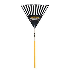 True Temper Clog-Free Poly Leaf Rake, 24-Inch