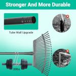 Adjustable Heavy-Duty Garden Rake with Bags