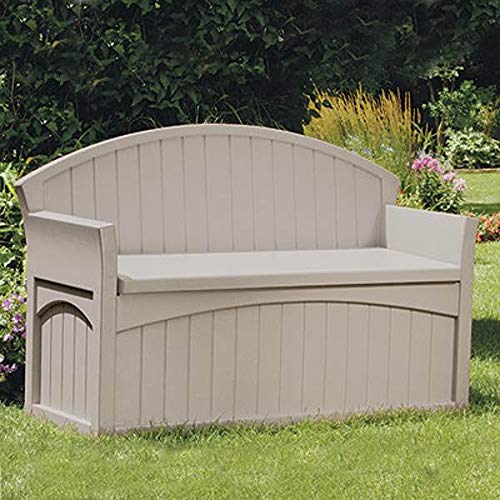 Suncast 50 Gallon Decorative Resin Patio Bench