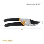 Fiskars Bypass Pruning Shears with Rust-Resistant Blade
