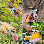 MEPEREZ Heavy Duty Pruning Shears for Easy Gardening